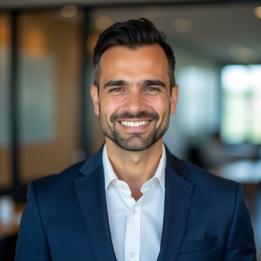 Retrato de cliente satisfecho