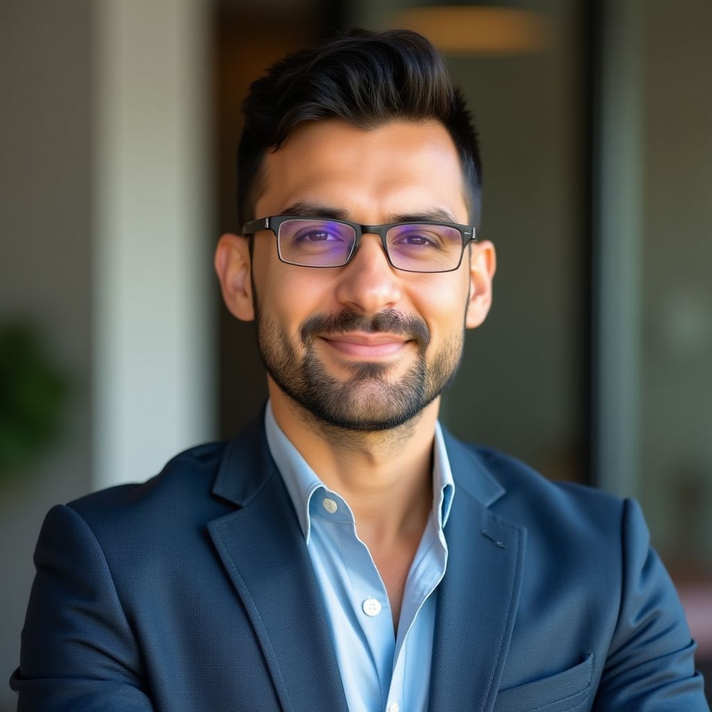 Retrato de cliente satisfecho